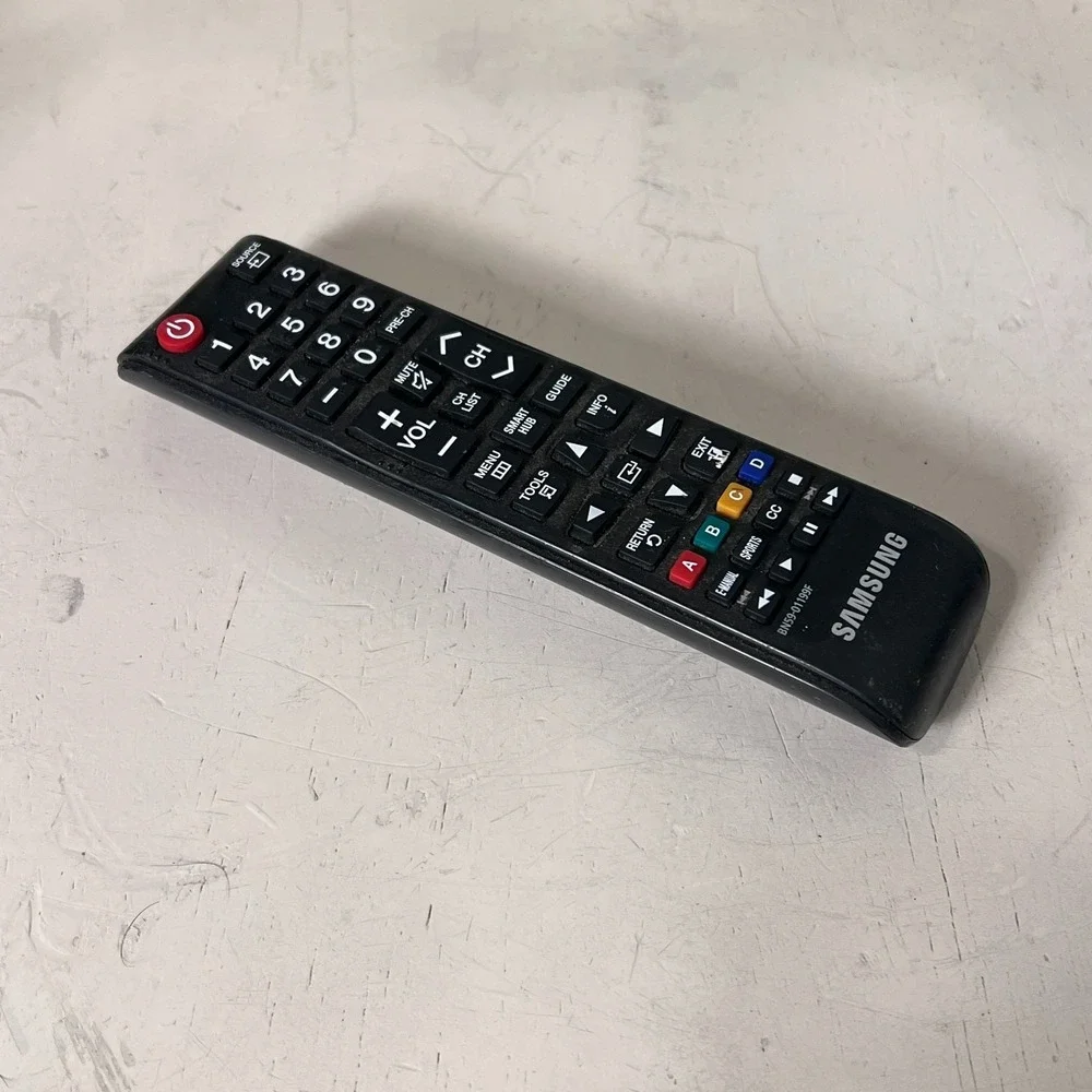 Samsung BN59-01199F TV Remote Control Black - FOR PARTS / NOT WORKING